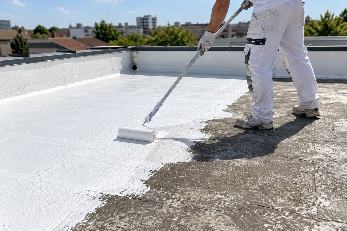 Peinture réflective toiture